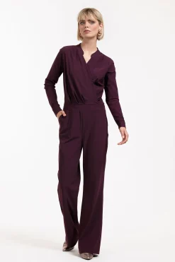 Grazia ls jumpsuit - blackberry