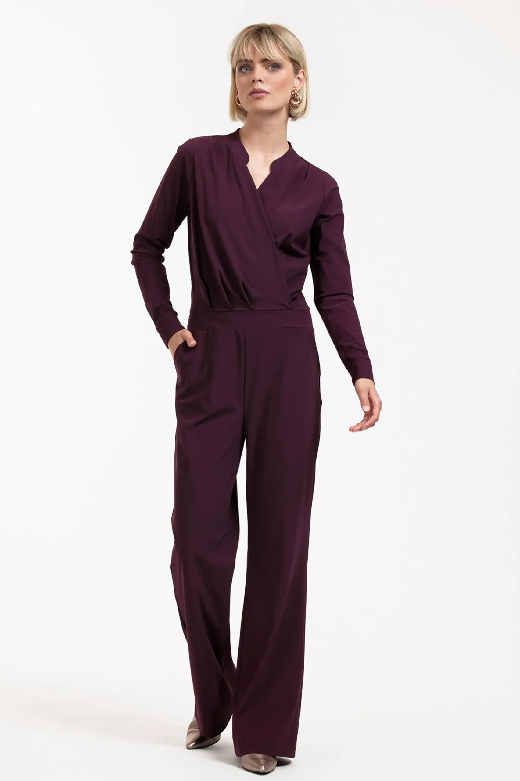 Grazia ls jumpsuit - blackberry