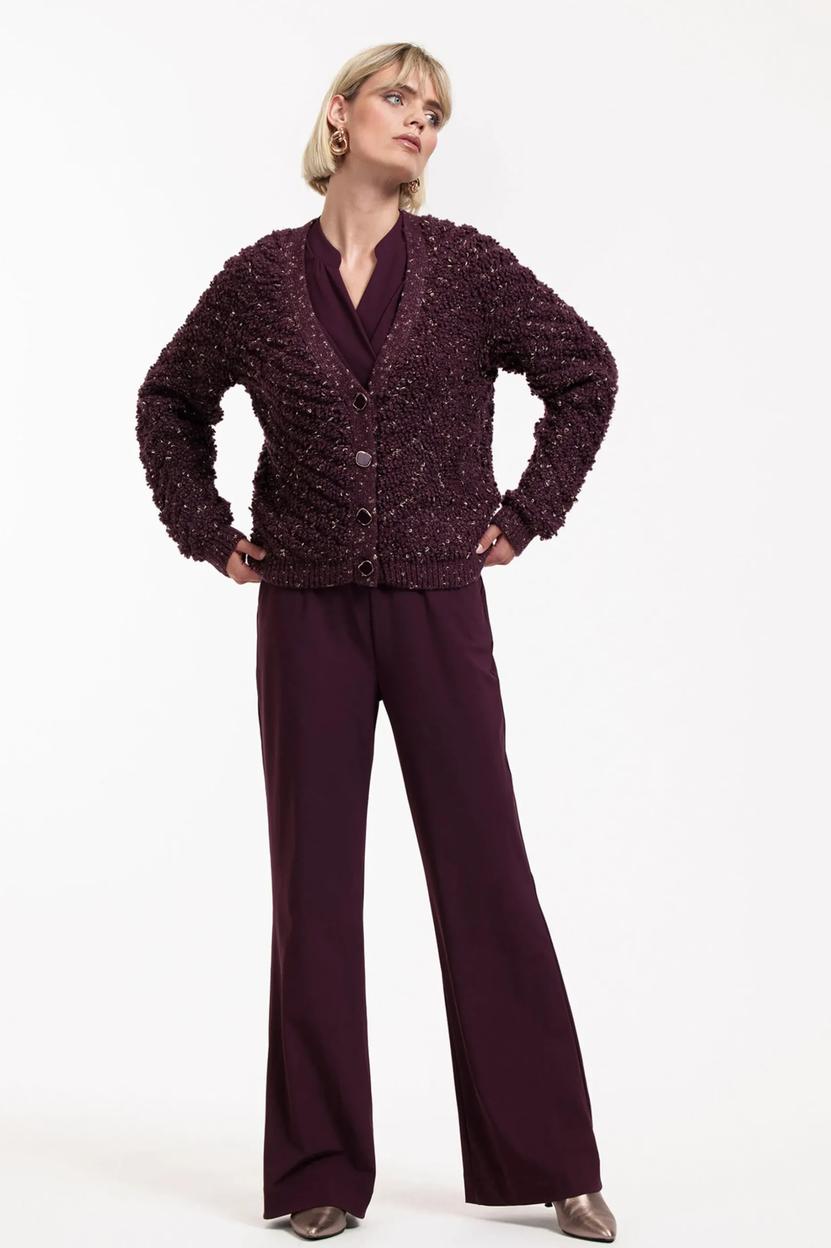 Grazia ls jumpsuit - blackberry