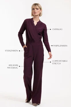 Grazia ls jumpsuit - blackberry