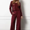 Holly bonded trousers - merlot