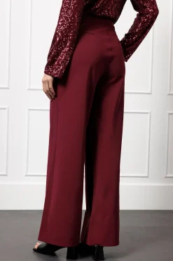 Holly bonded trousers - merlot