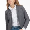Idani grey melee blazer - grey melange