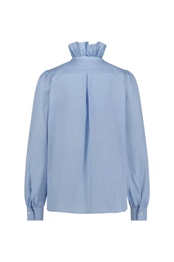 Idette poplin blouse - light blue