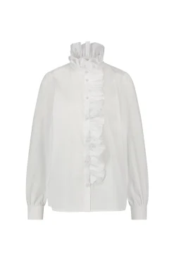 Idette poplin blouse - white