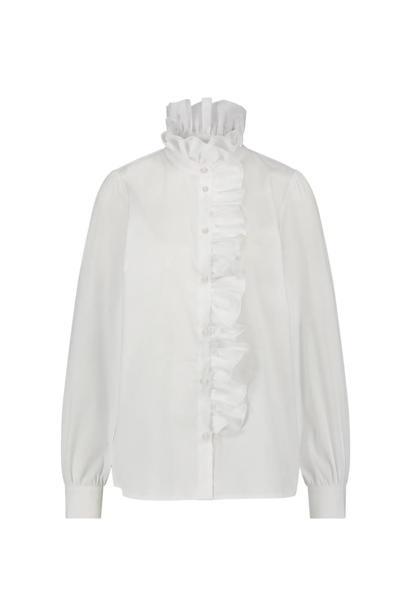 Idette poplin blouse - white