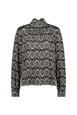 Inzie graphic blouse - multi color