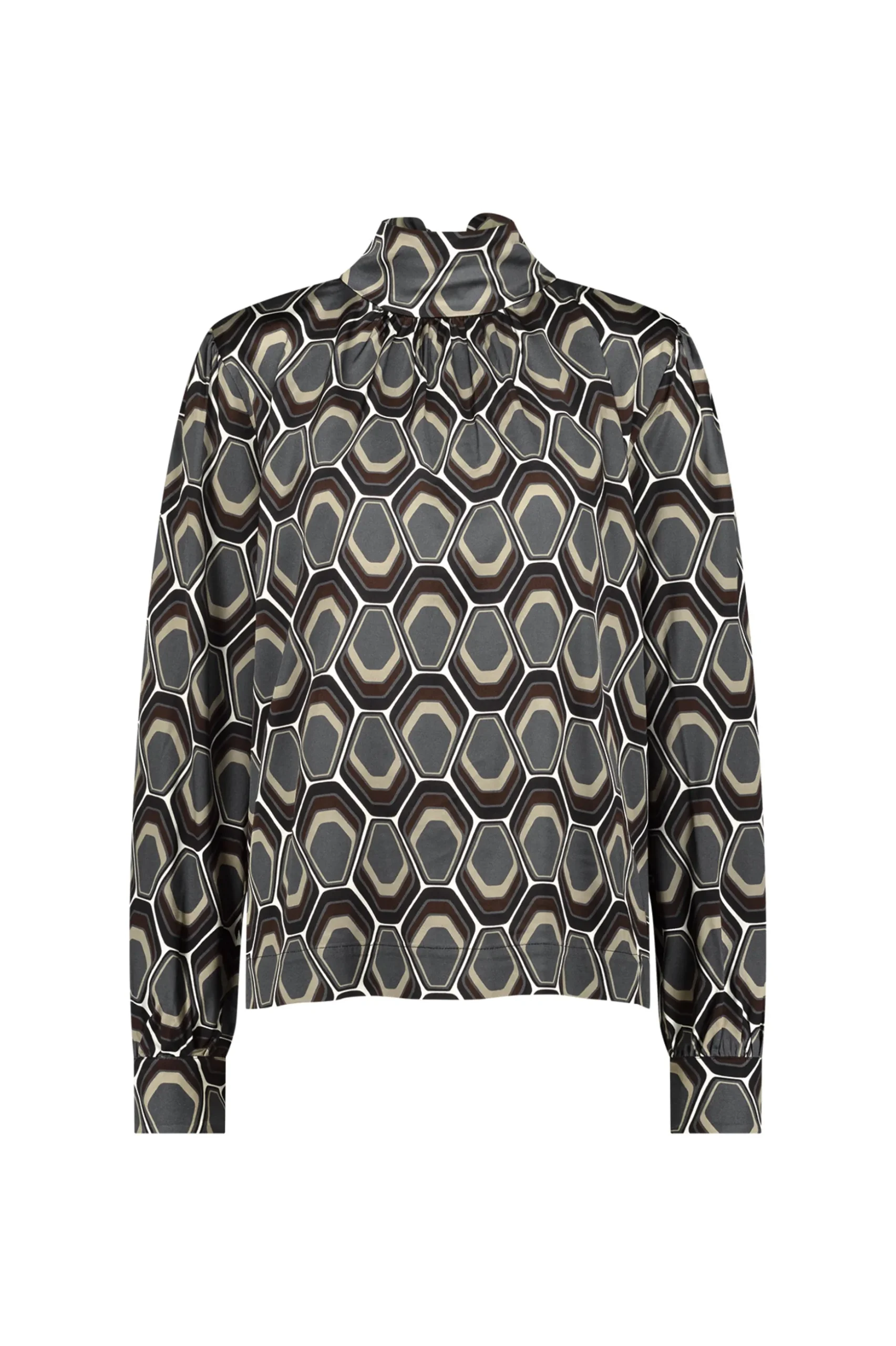 Inzie graphic blouse - multi color