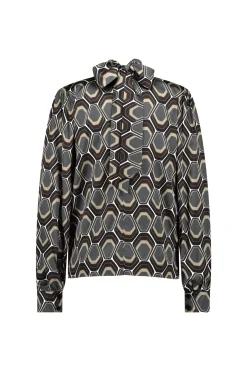 Inzie graphic blouse - multi color