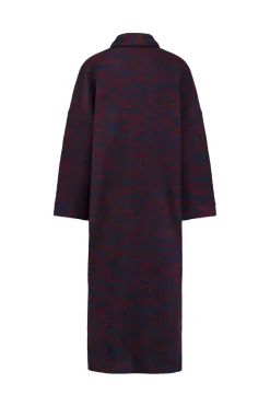 Isana zebra coat - dark blue/blackberry