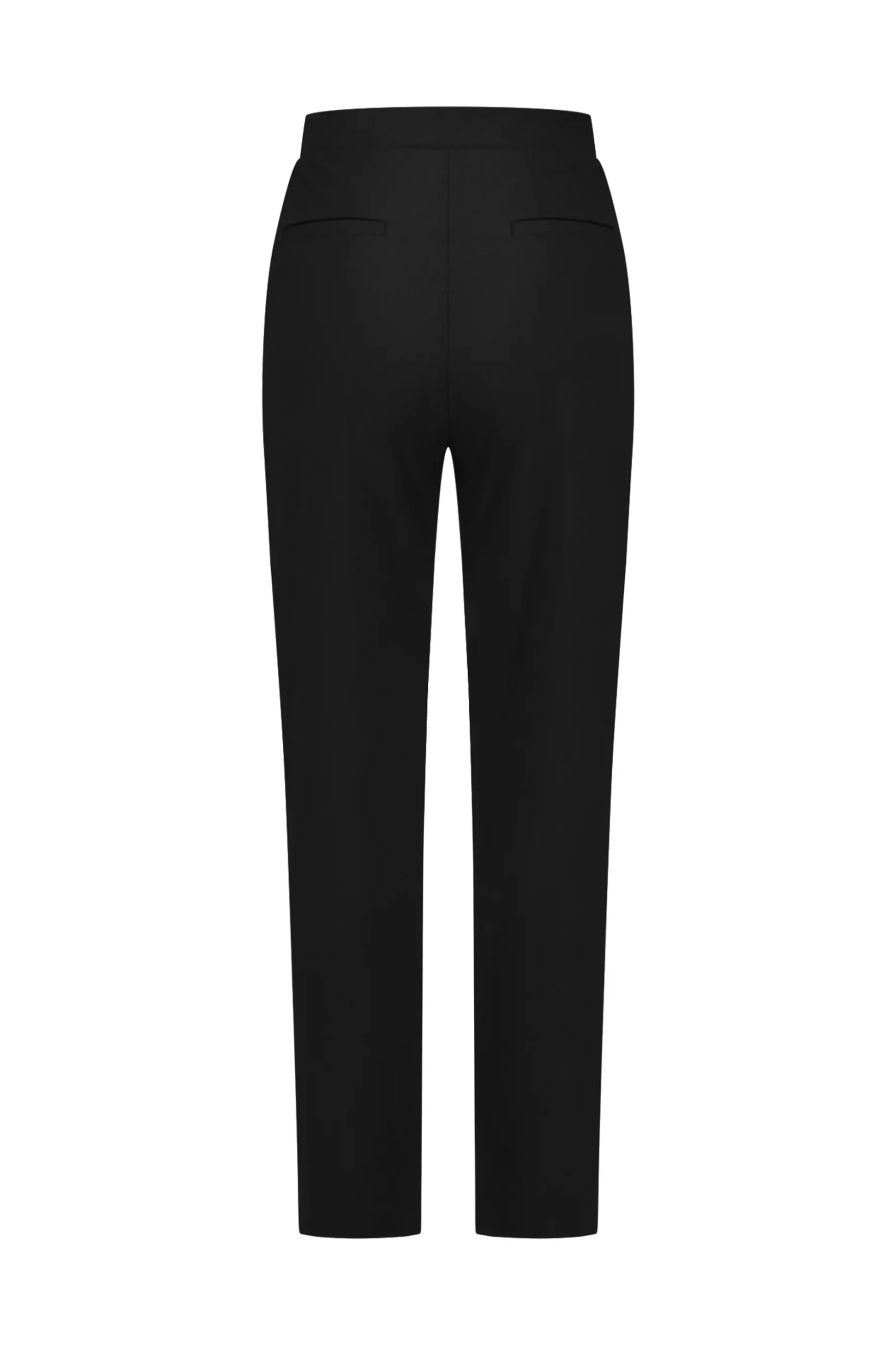 Ivory button trousers - black