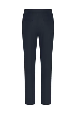 Ivory button trousers - dark blue