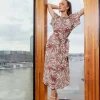 Ivy palm dress - kit/chocolate