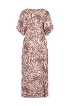 Ivy palm dress - kit/chocolate