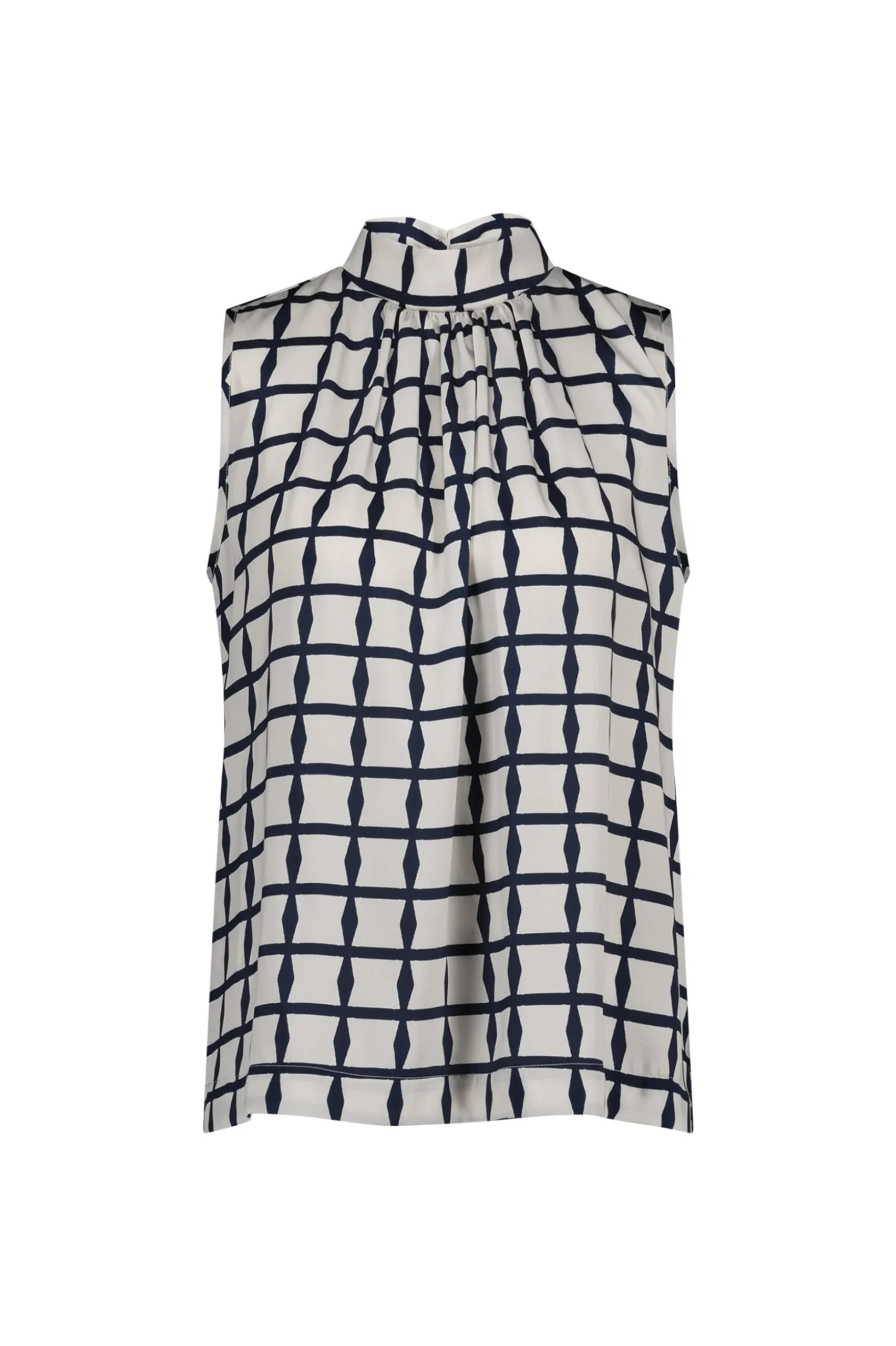 Iza squares top - kit/dark blue