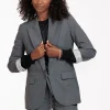 Jeni grey melee blazer - grey melange