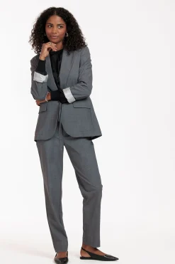 Jeni grey melee blazer - grey melange