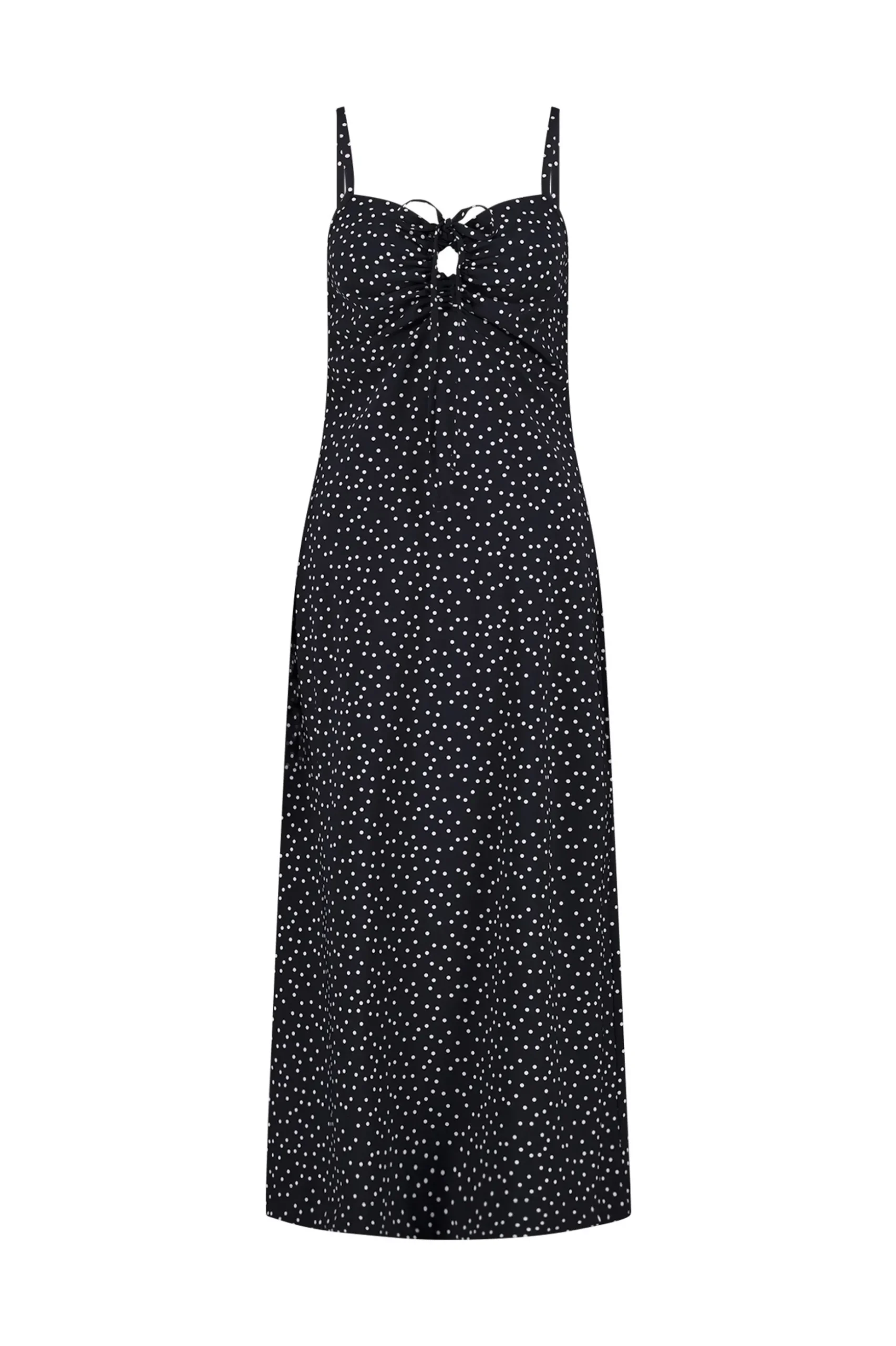 Jillian irr dot dress - black/off white