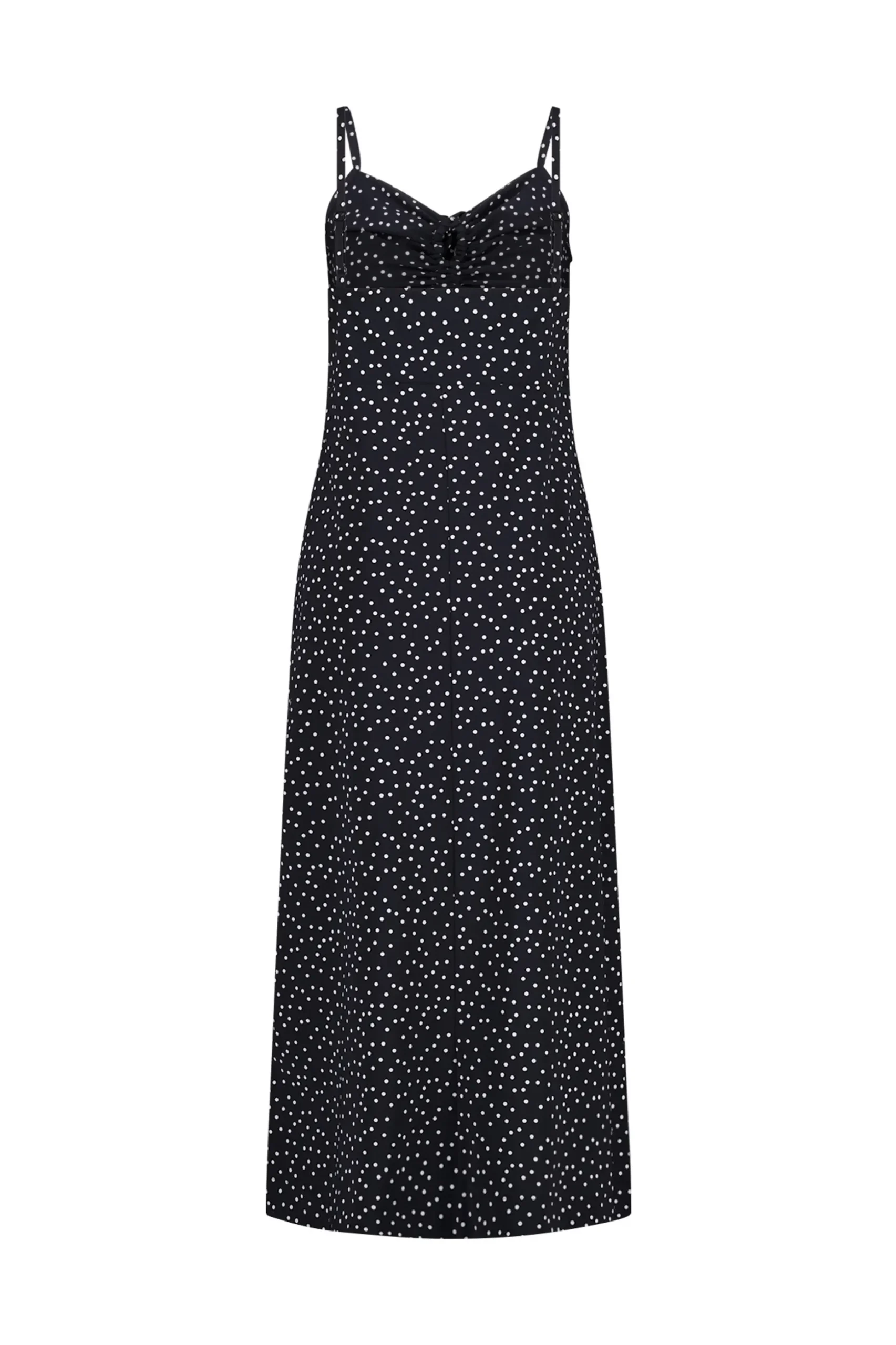 Jillian irr dot dress - black/off white