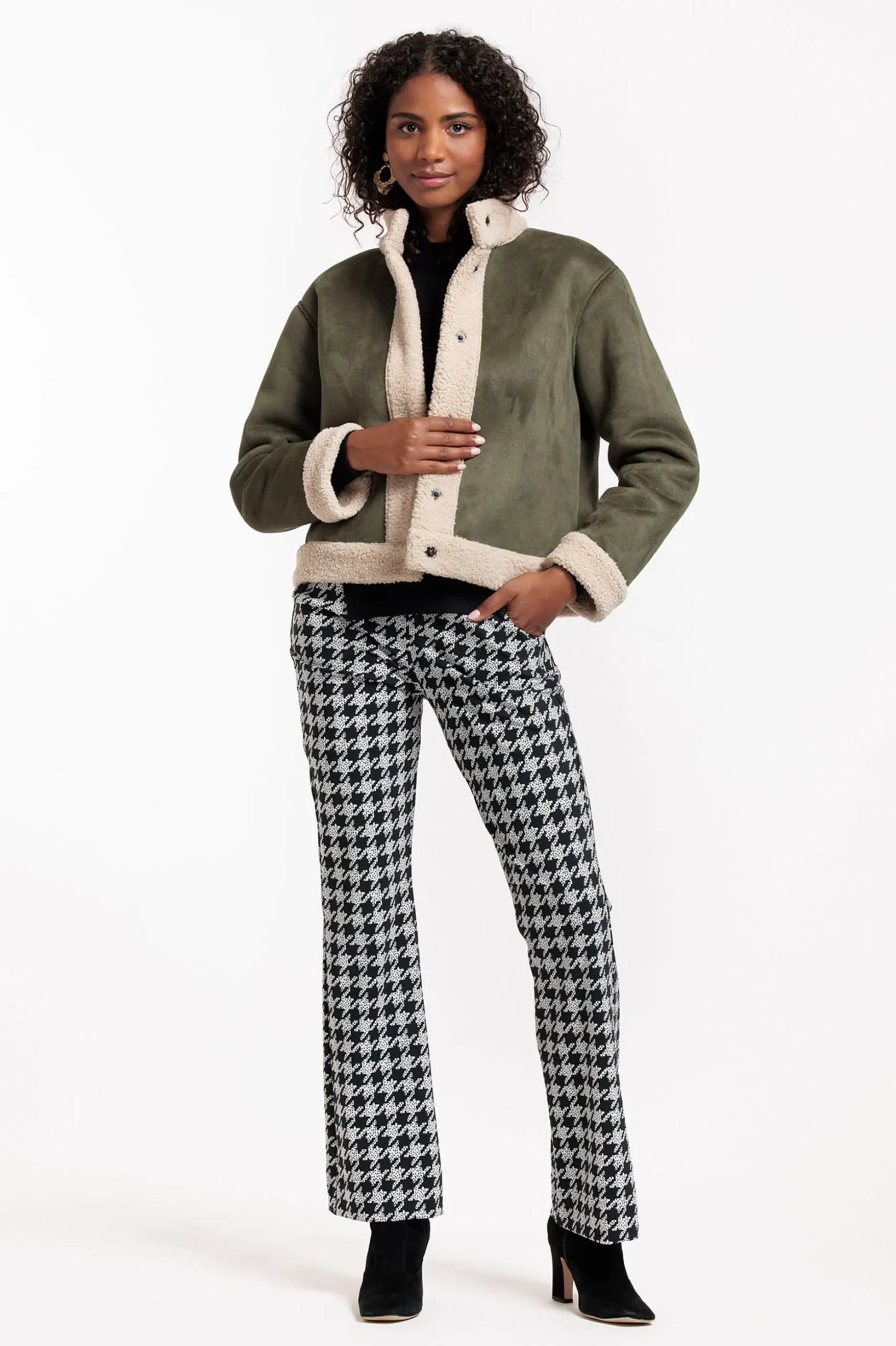Jiro lammy jacket - new army