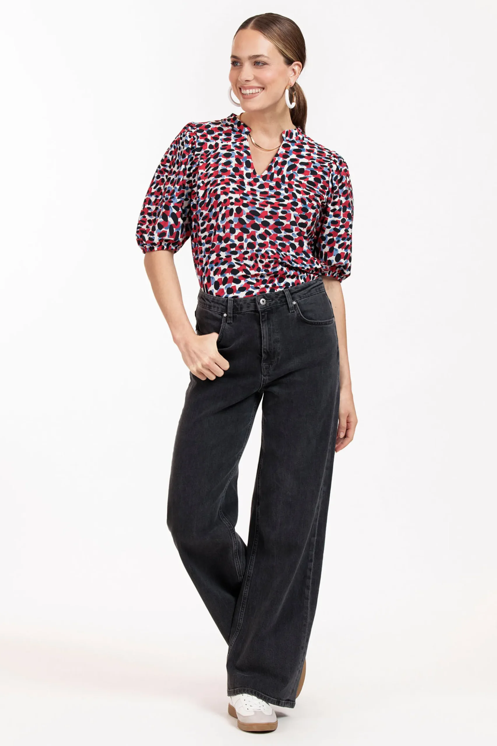 Jolly animal top - Kit/red