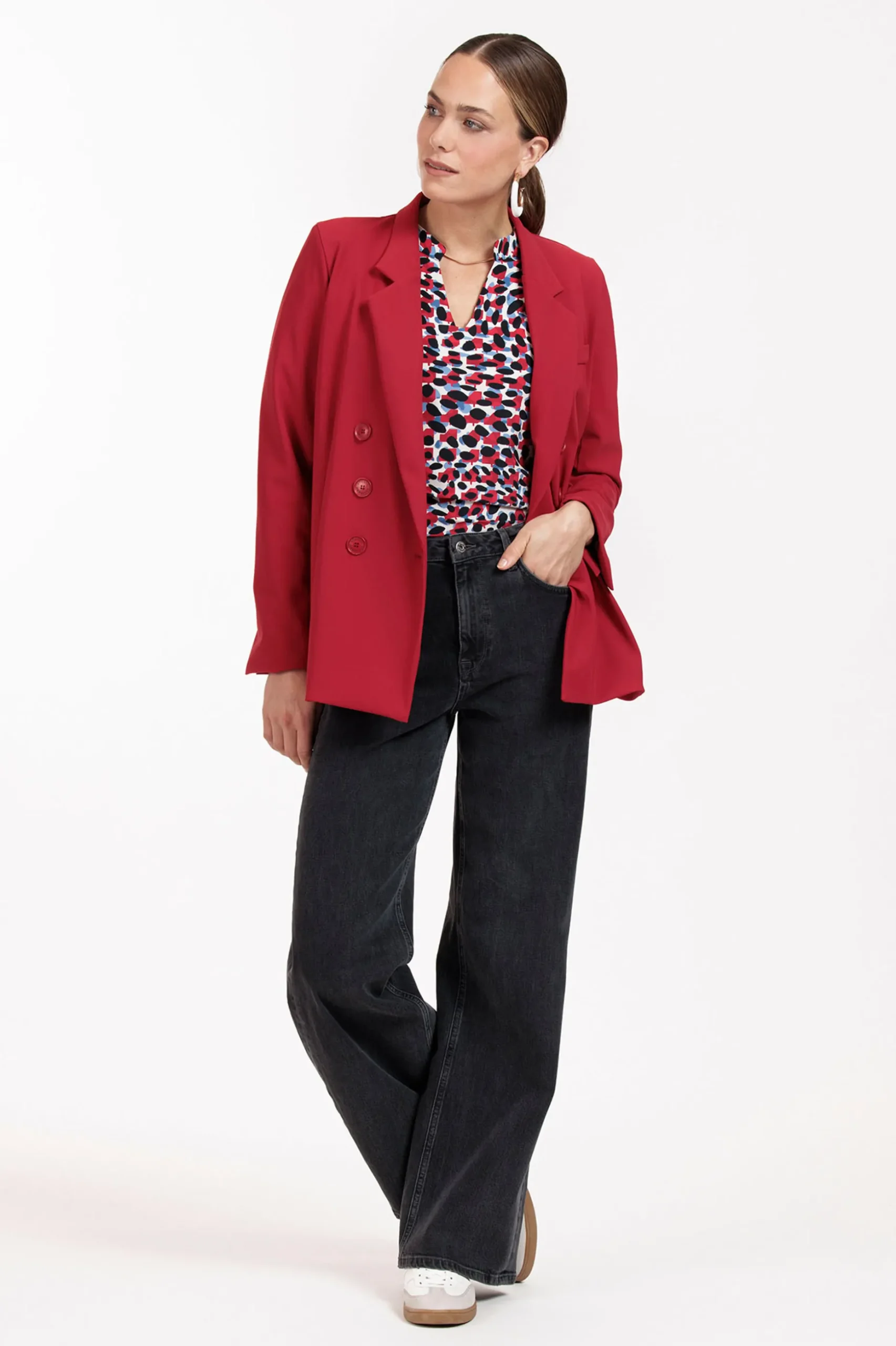 Jolly animal top - Kit/red