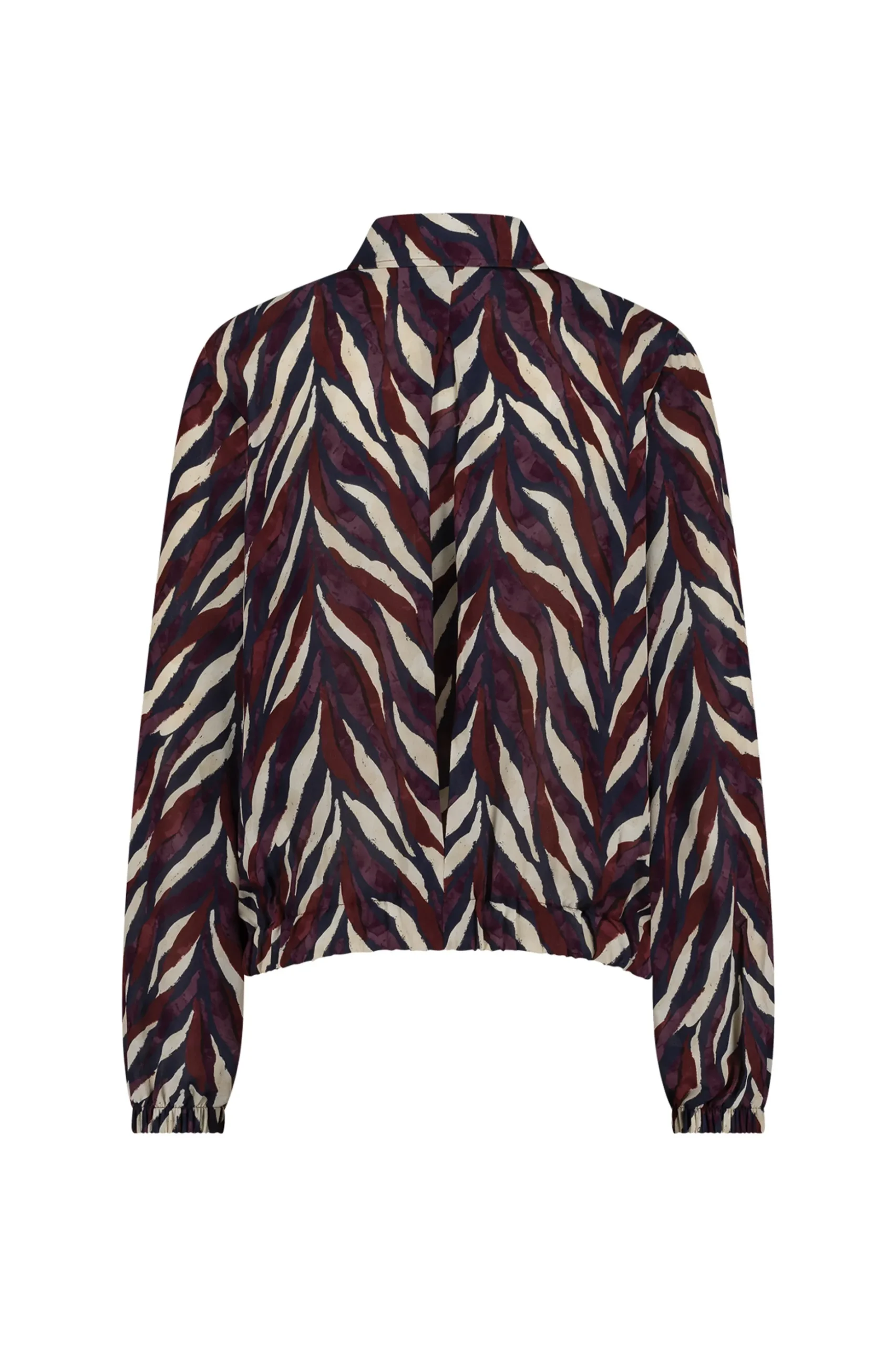 Jonny leaves crepe blouse - kit/merlot