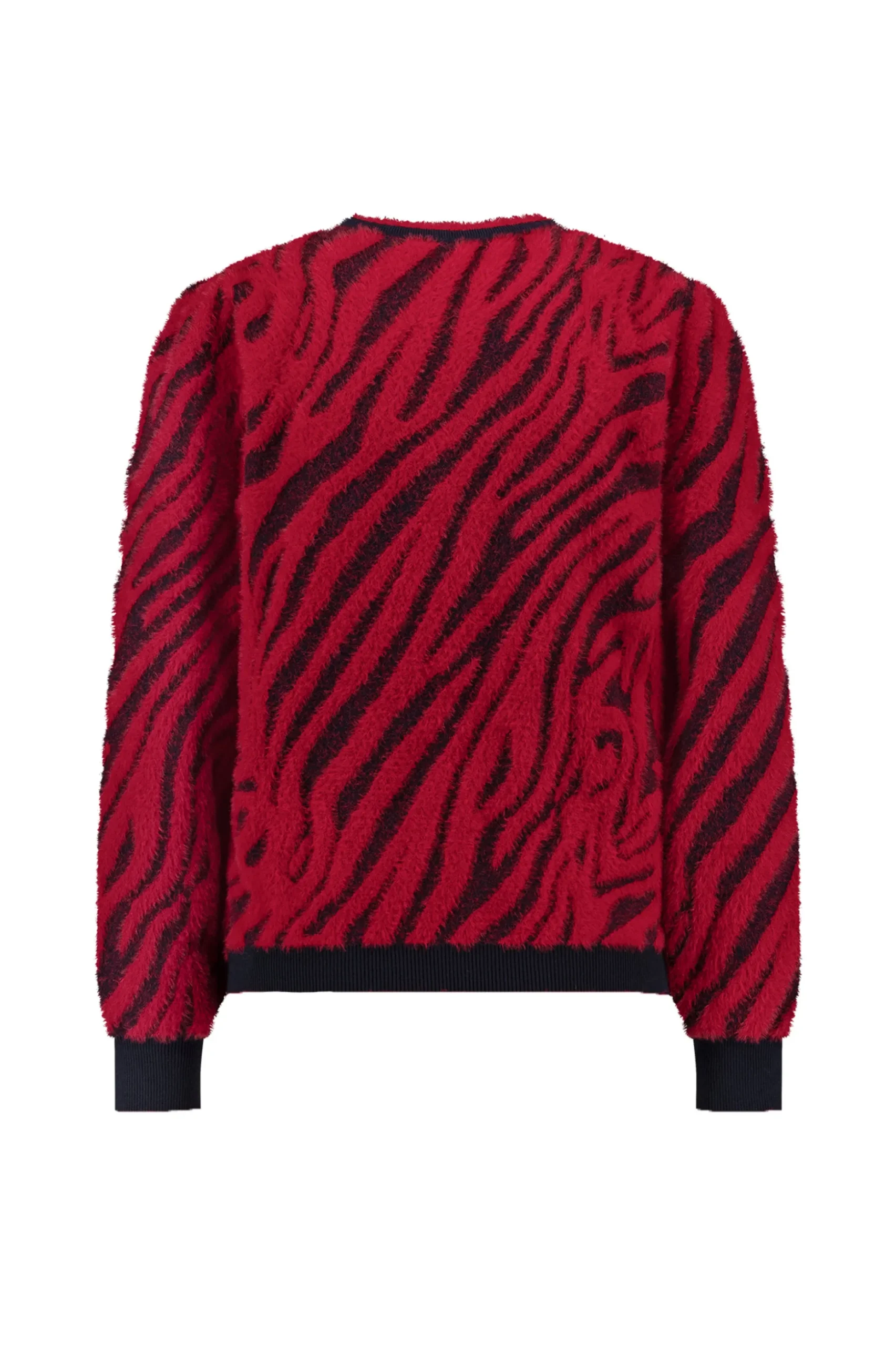 June zebra pullover - dark blue/red
