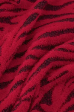 June zebra pullover - dark blue/red