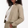 Kelsi bonded jacket - latte