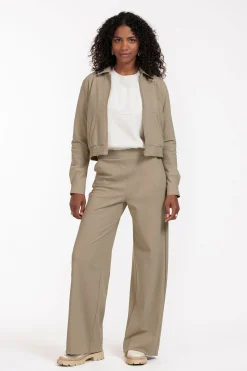Kelsi bonded jacket - latte