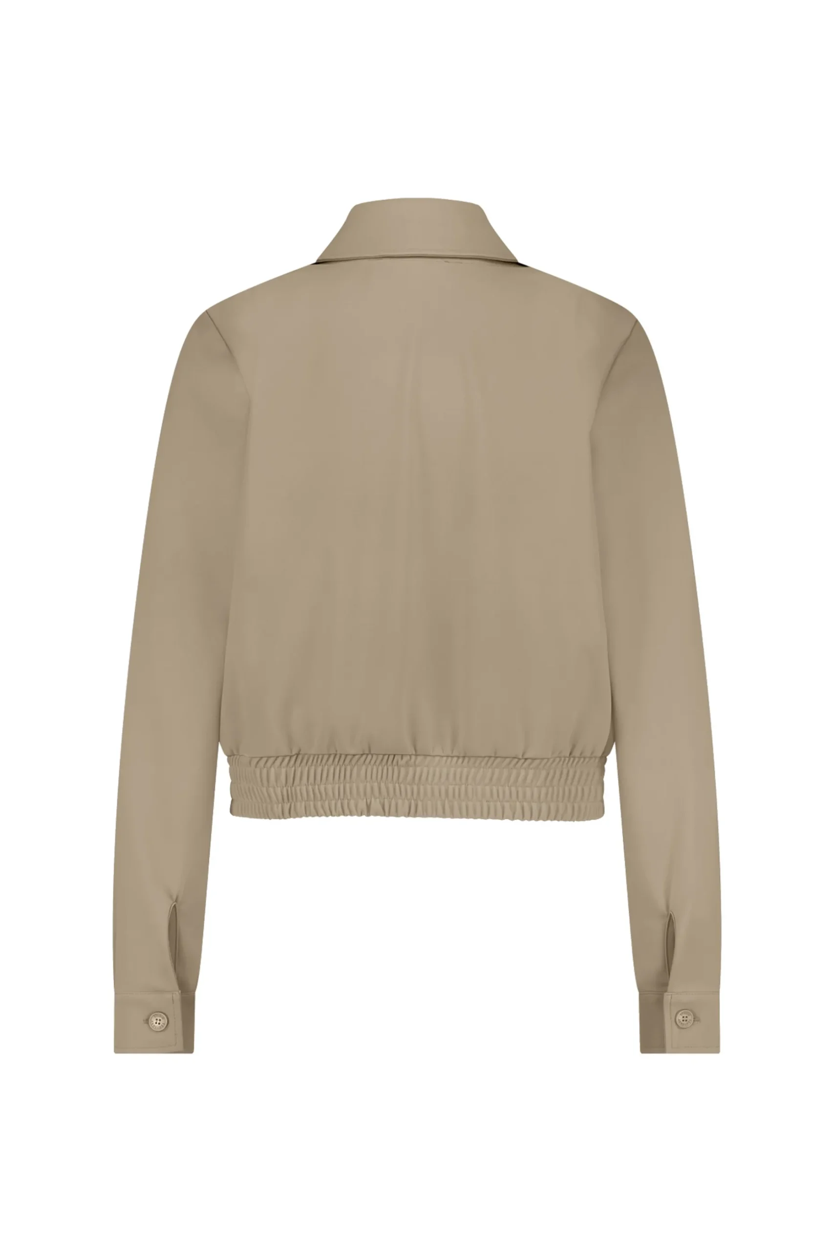 Kelsi bonded jacket - latte
