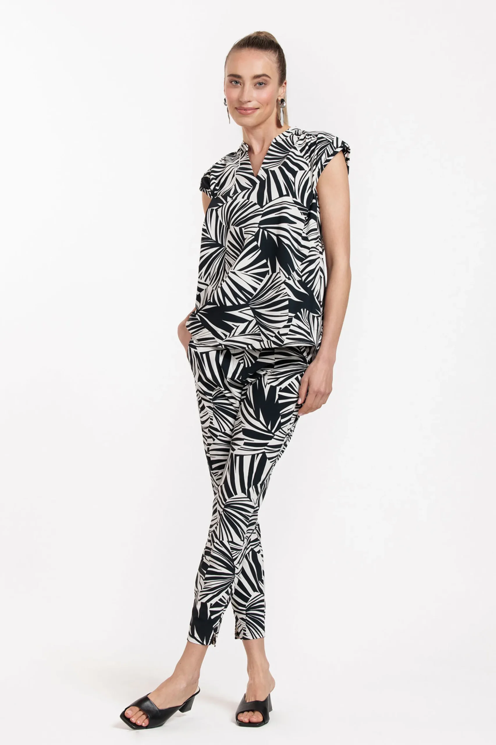 Kitty palm top - kit/black