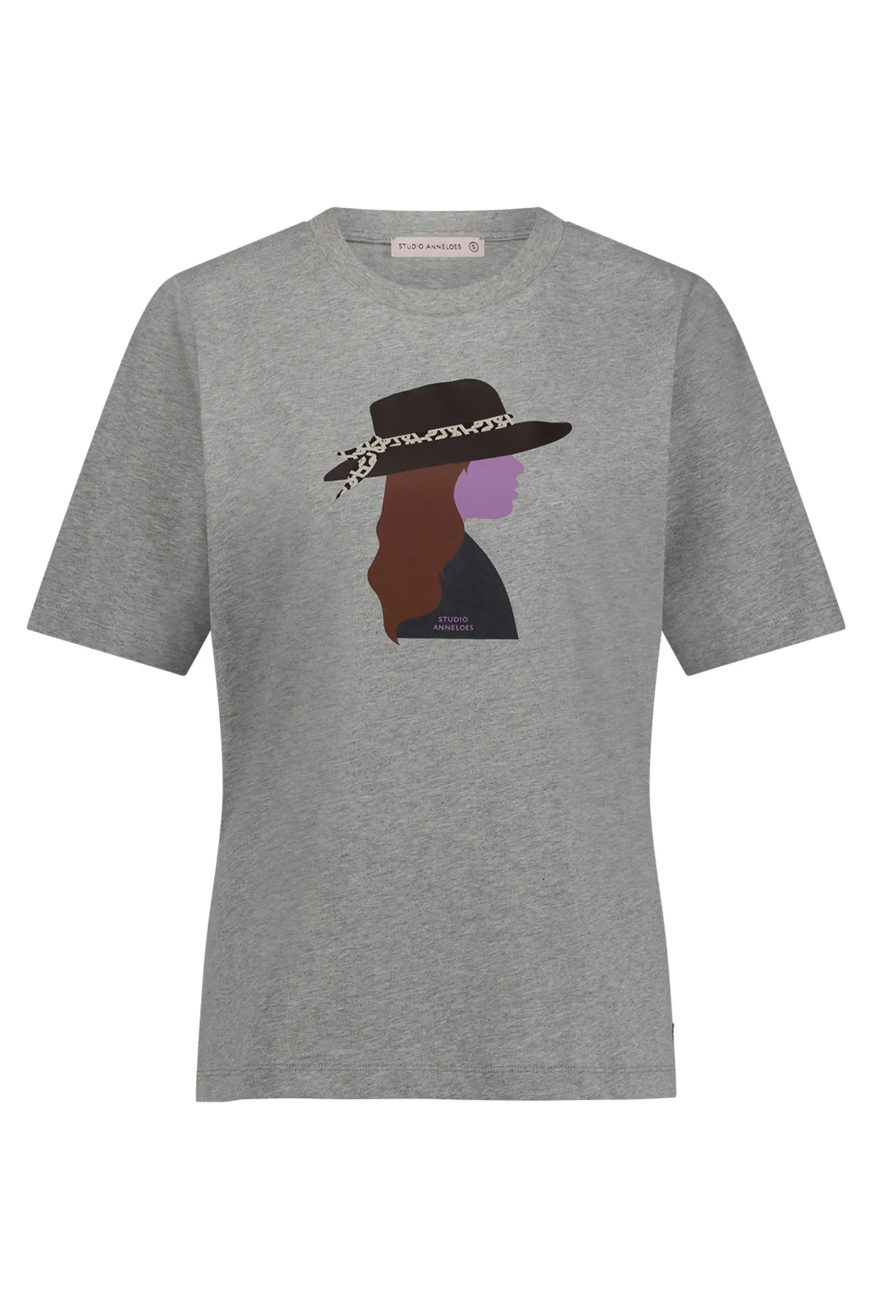 Klaasje cowgirl tshirt - grey melange