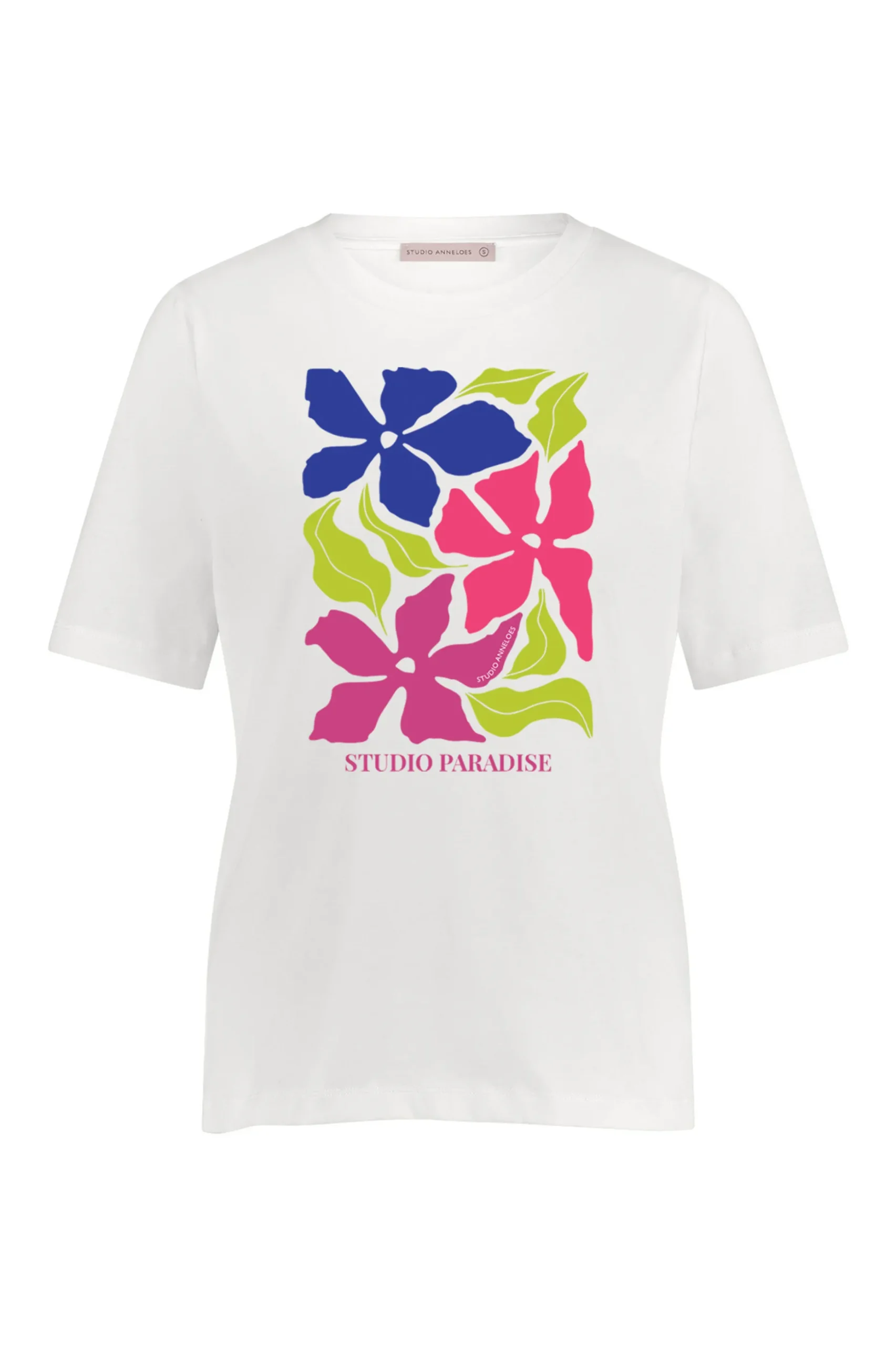 Klaasje floral tshirt - white