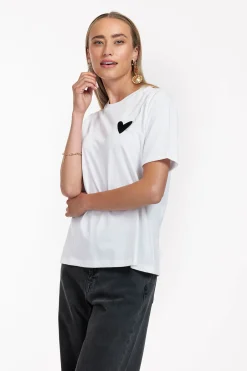 Klaasje hearts tshirt - white