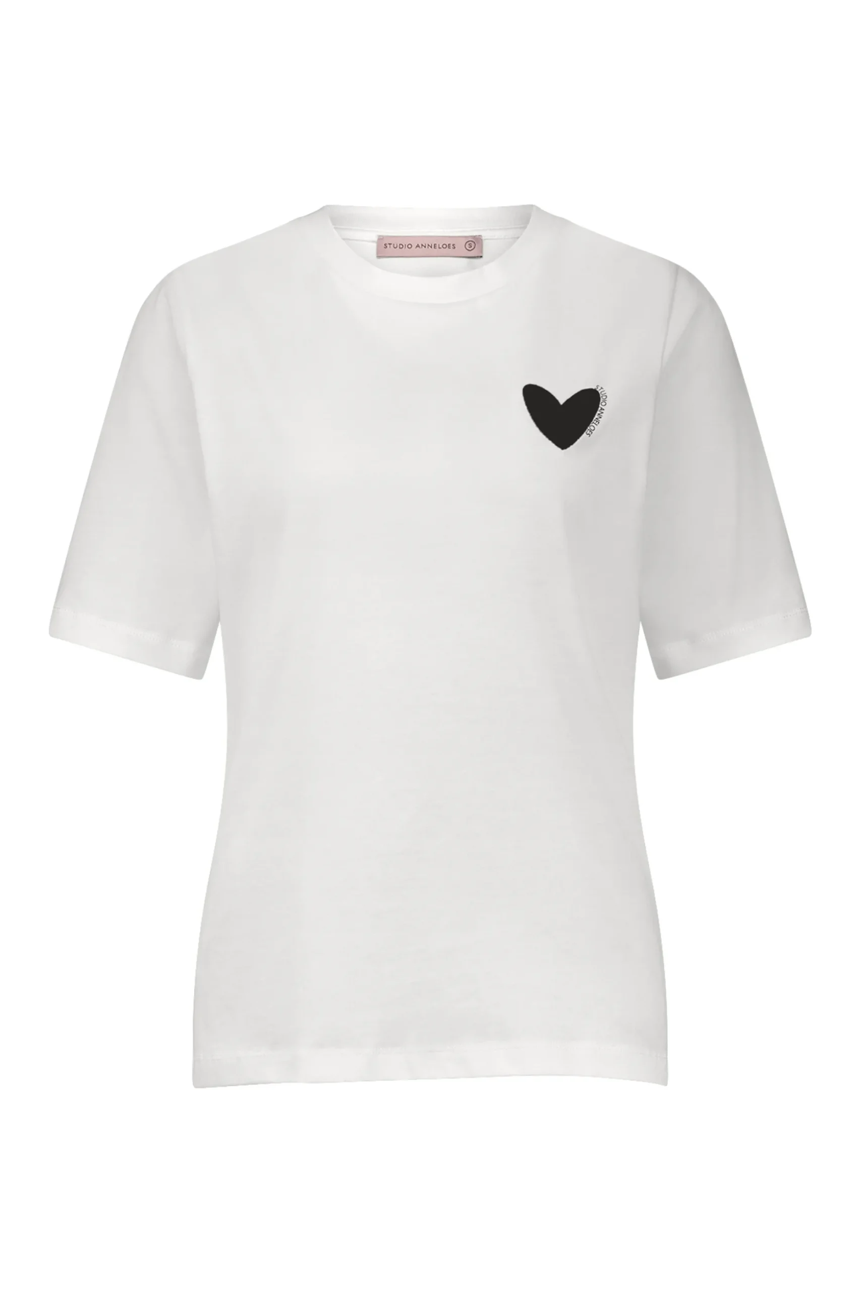 Klaasje hearts tshirt - white