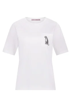 Klaasje panther tshirt - white