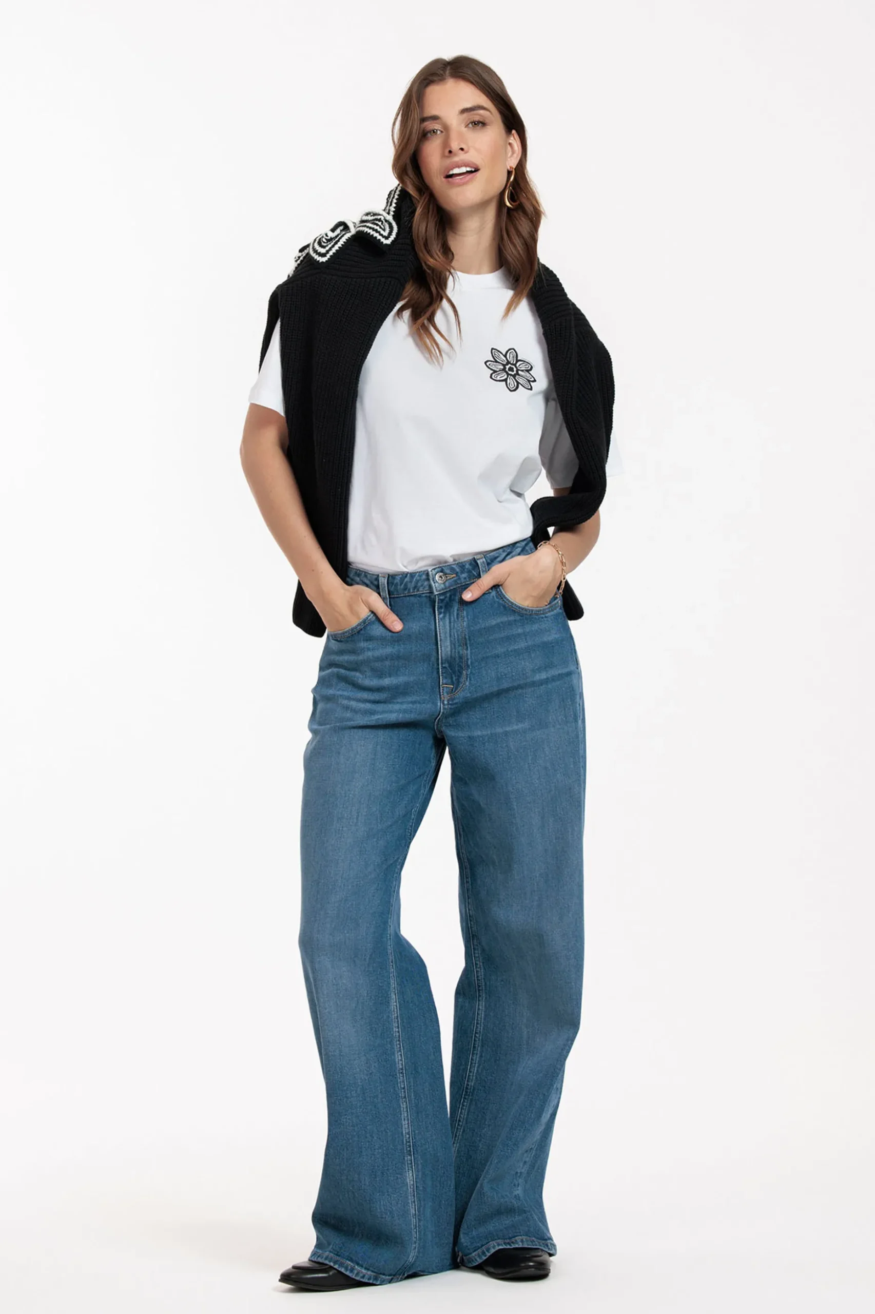 Klaasje Valerie tshirt - white
