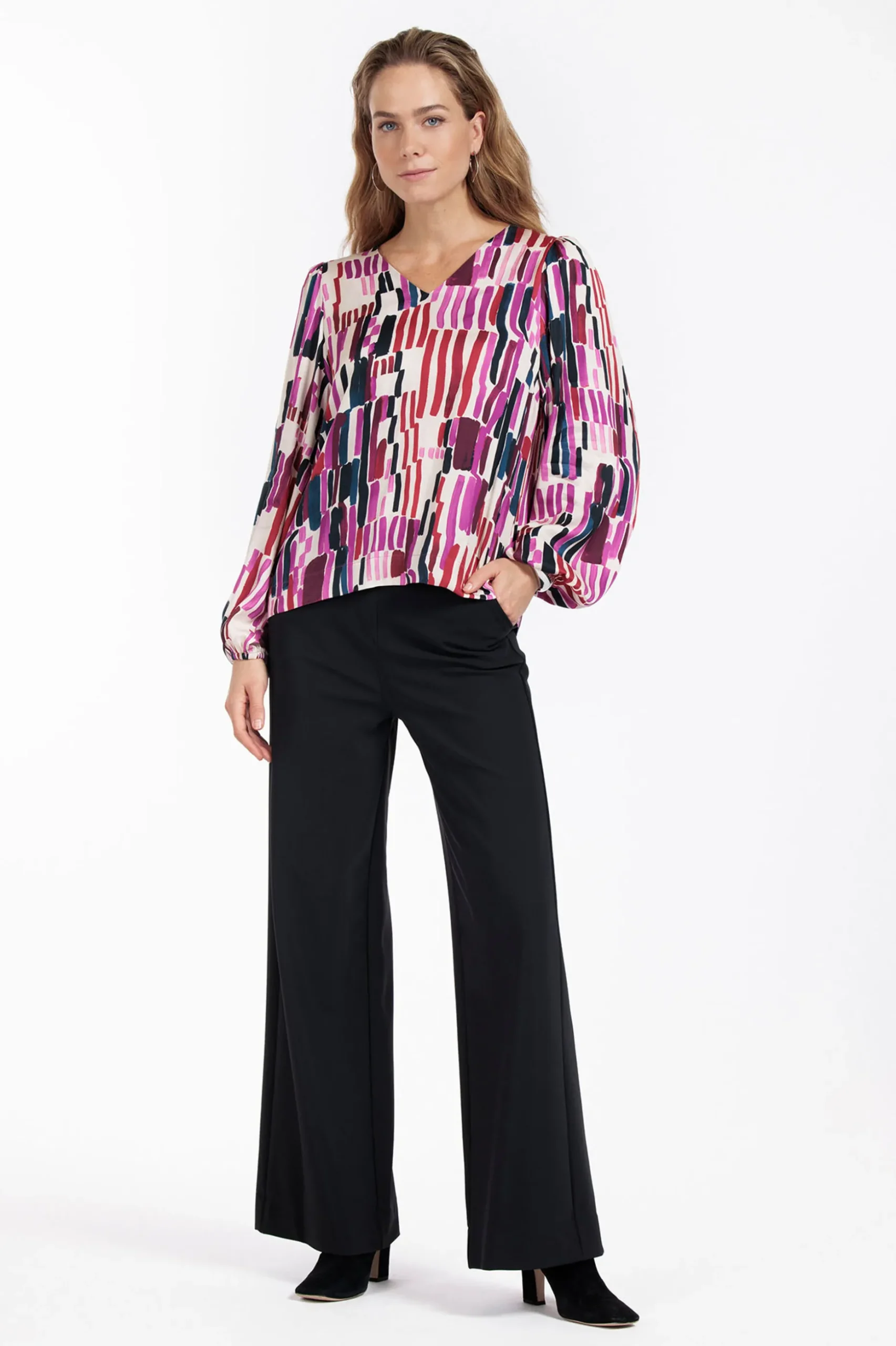 Layla stripe top - multi color