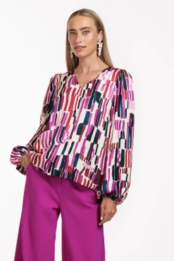 Layla stripe top - multi color