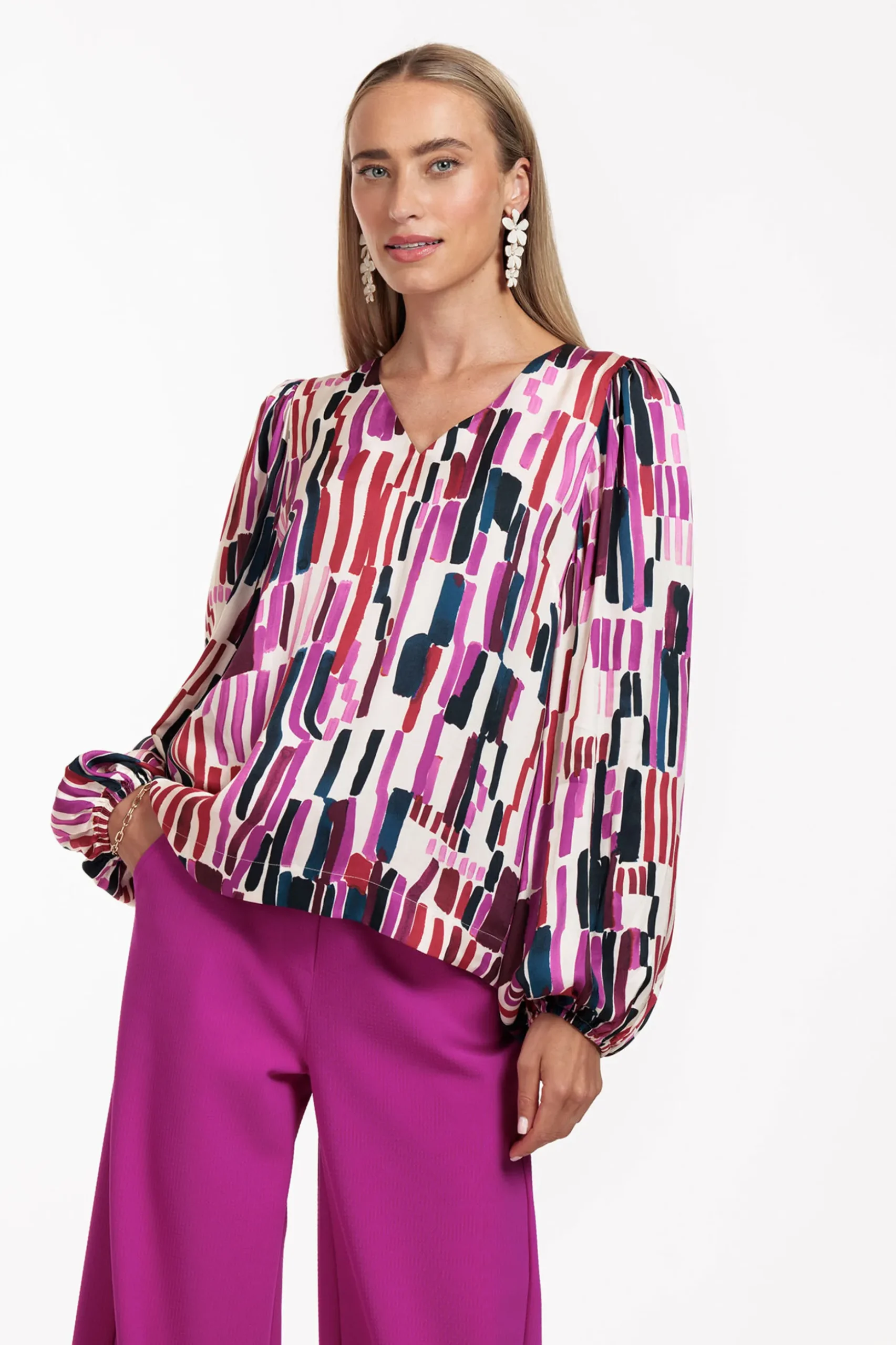 Layla stripe top - multi color