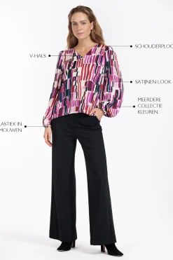 Layla stripe top - multi color