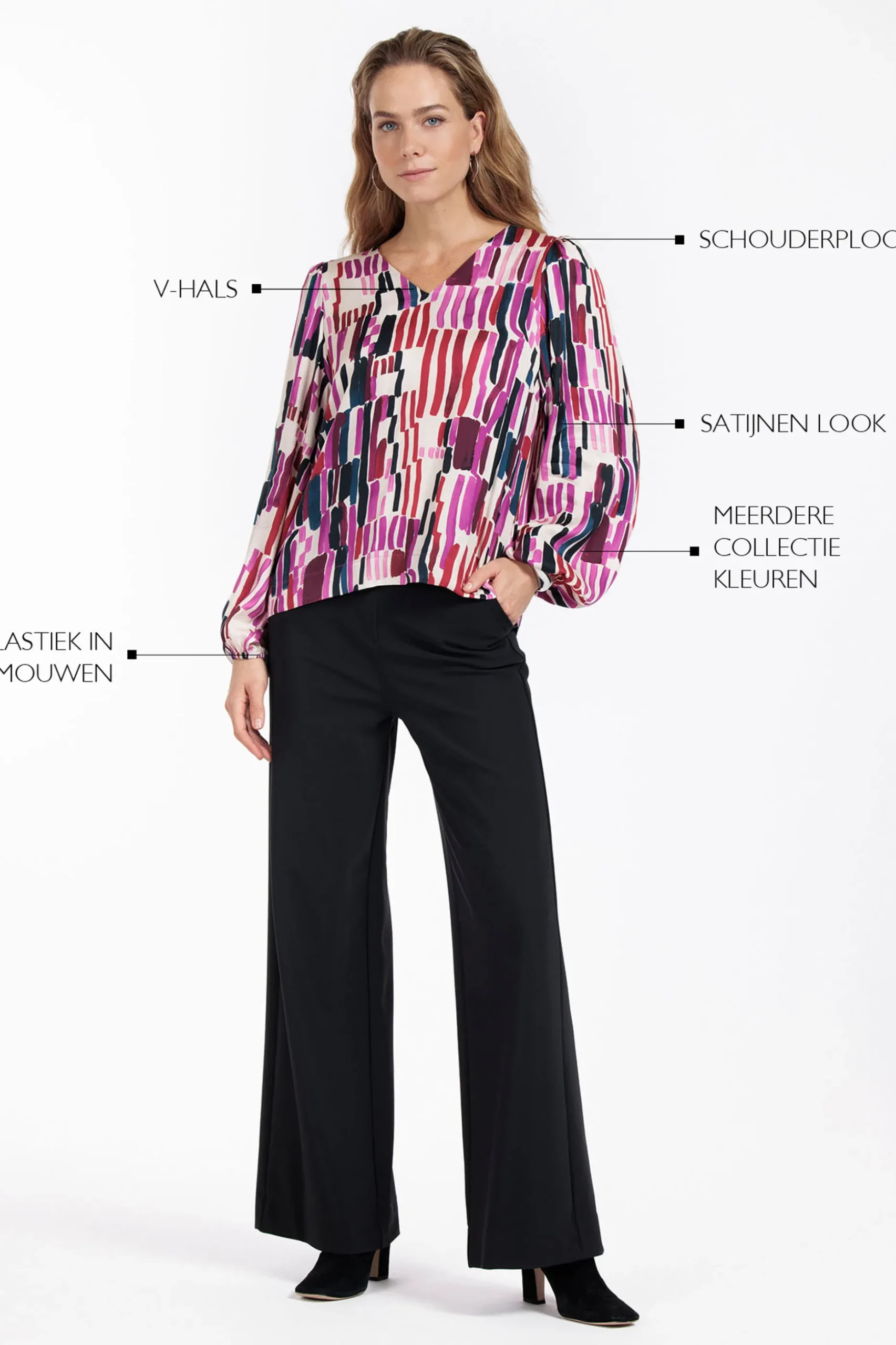 Layla stripe top - multi color