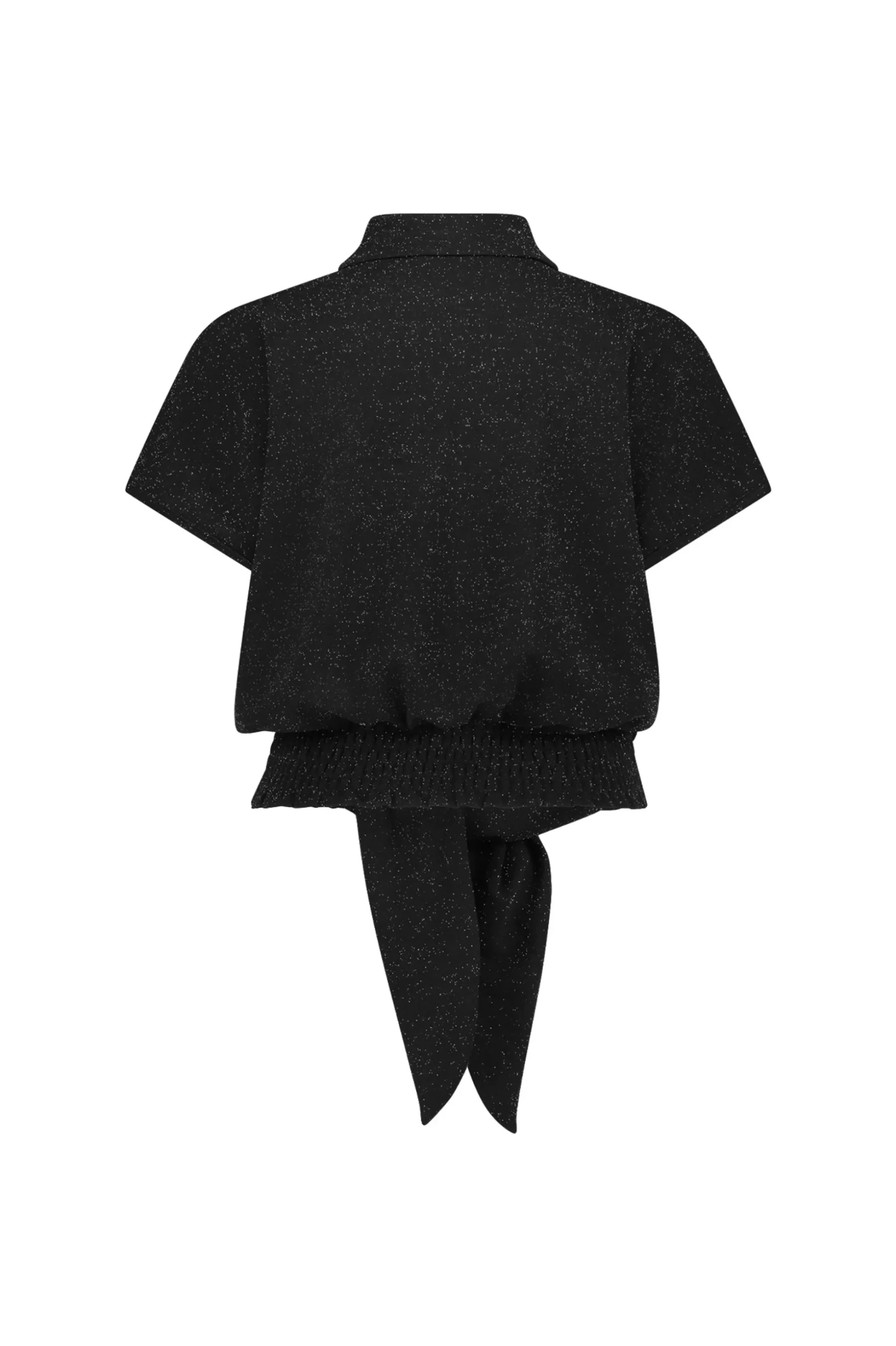 Lena sparkle blouse - black