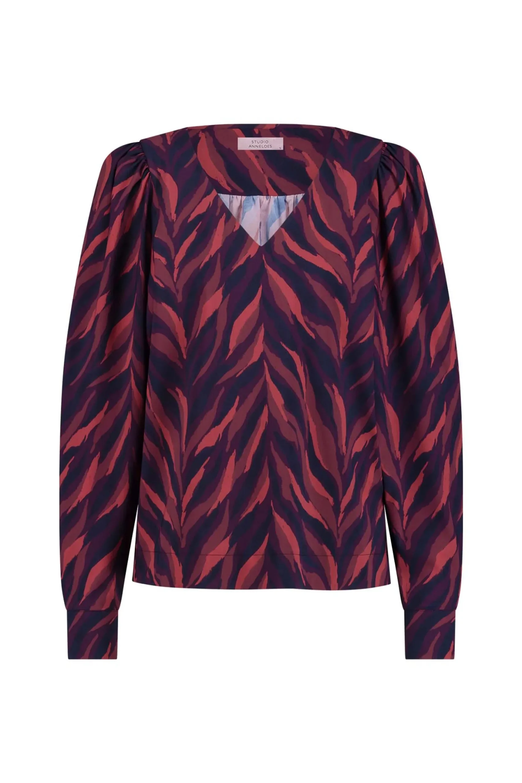 Les leaves top - darkblue/merlot