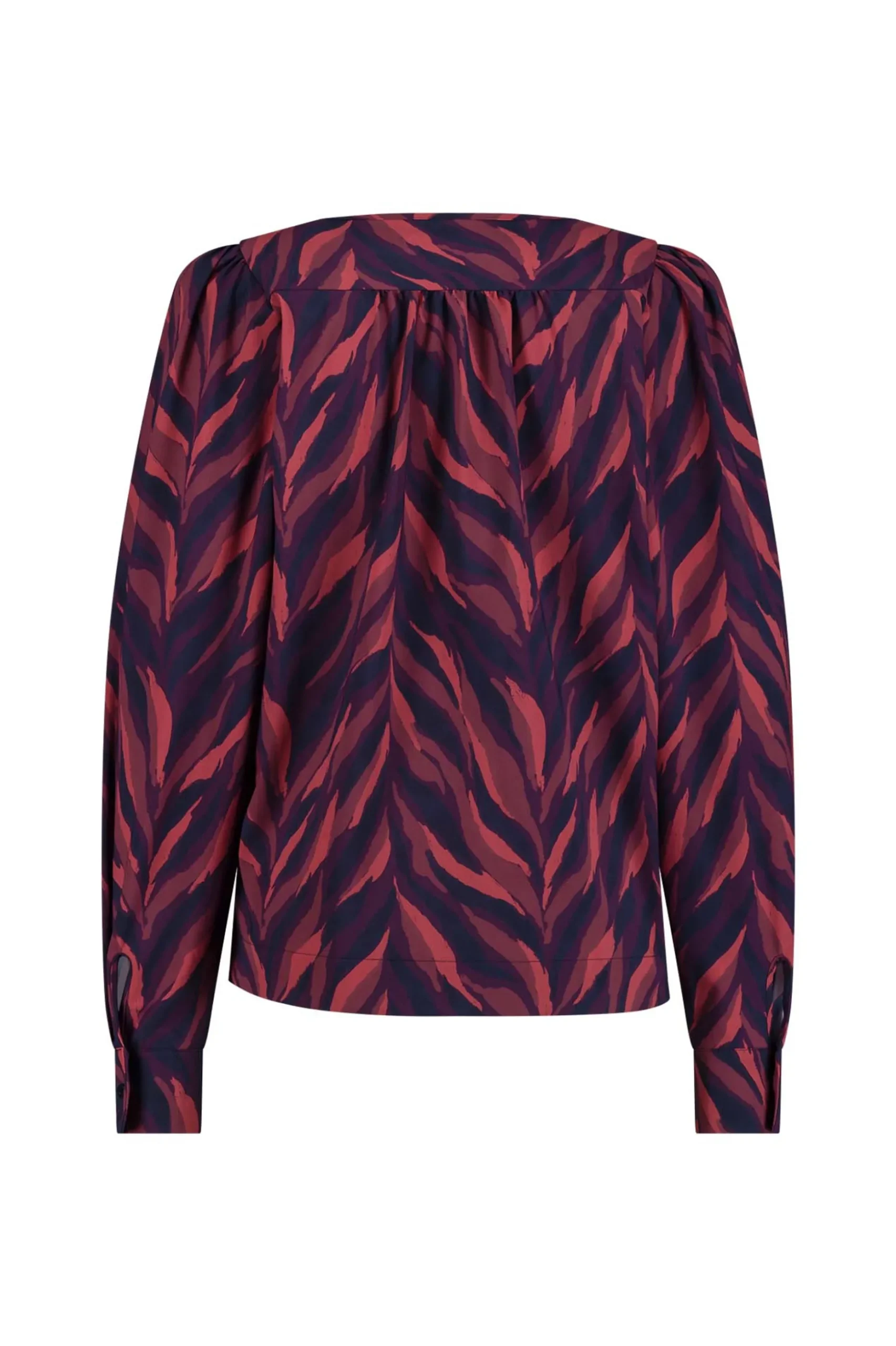 Les leaves top - darkblue/merlot