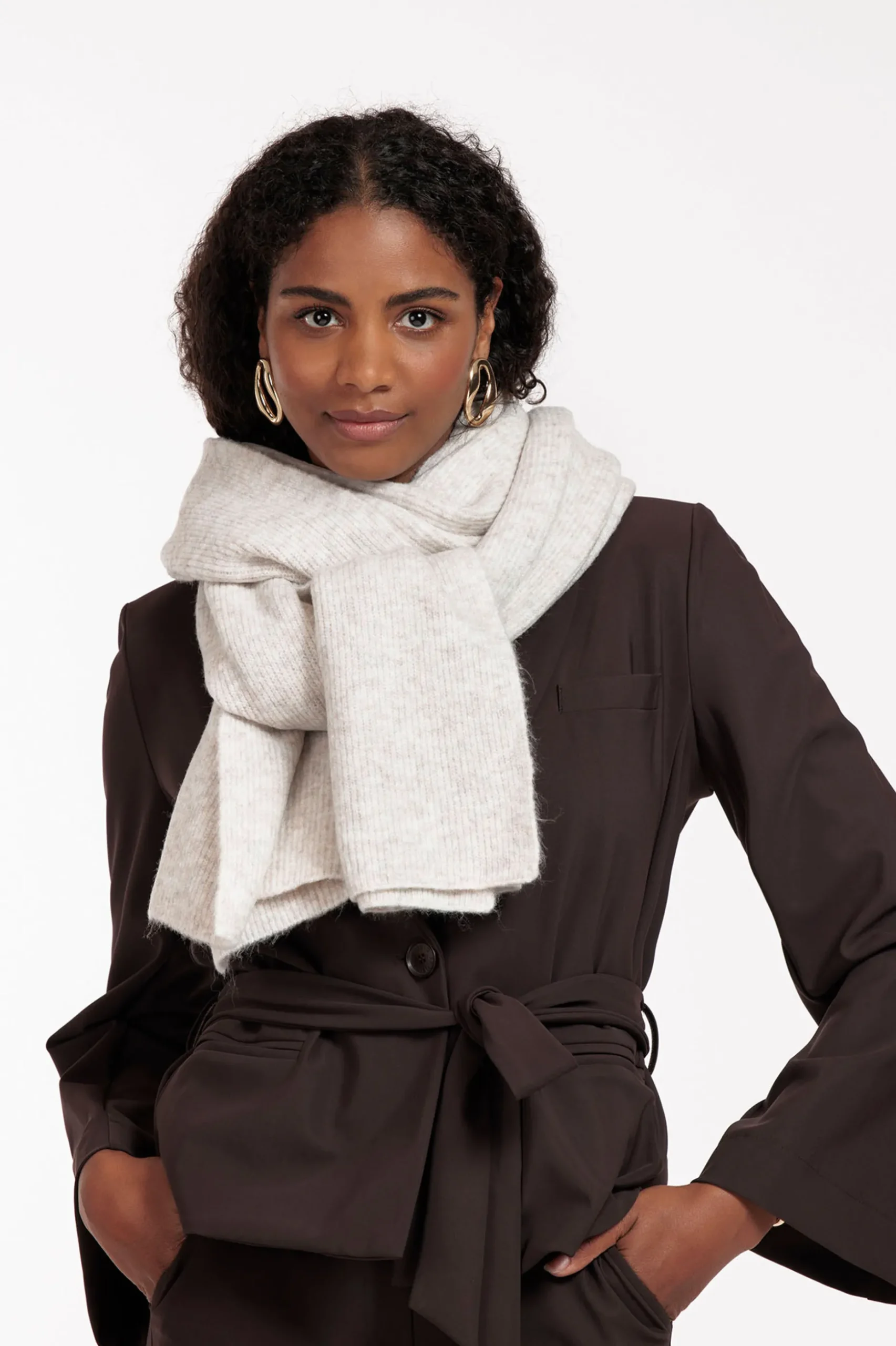 Lette bonded blazer - espresso
