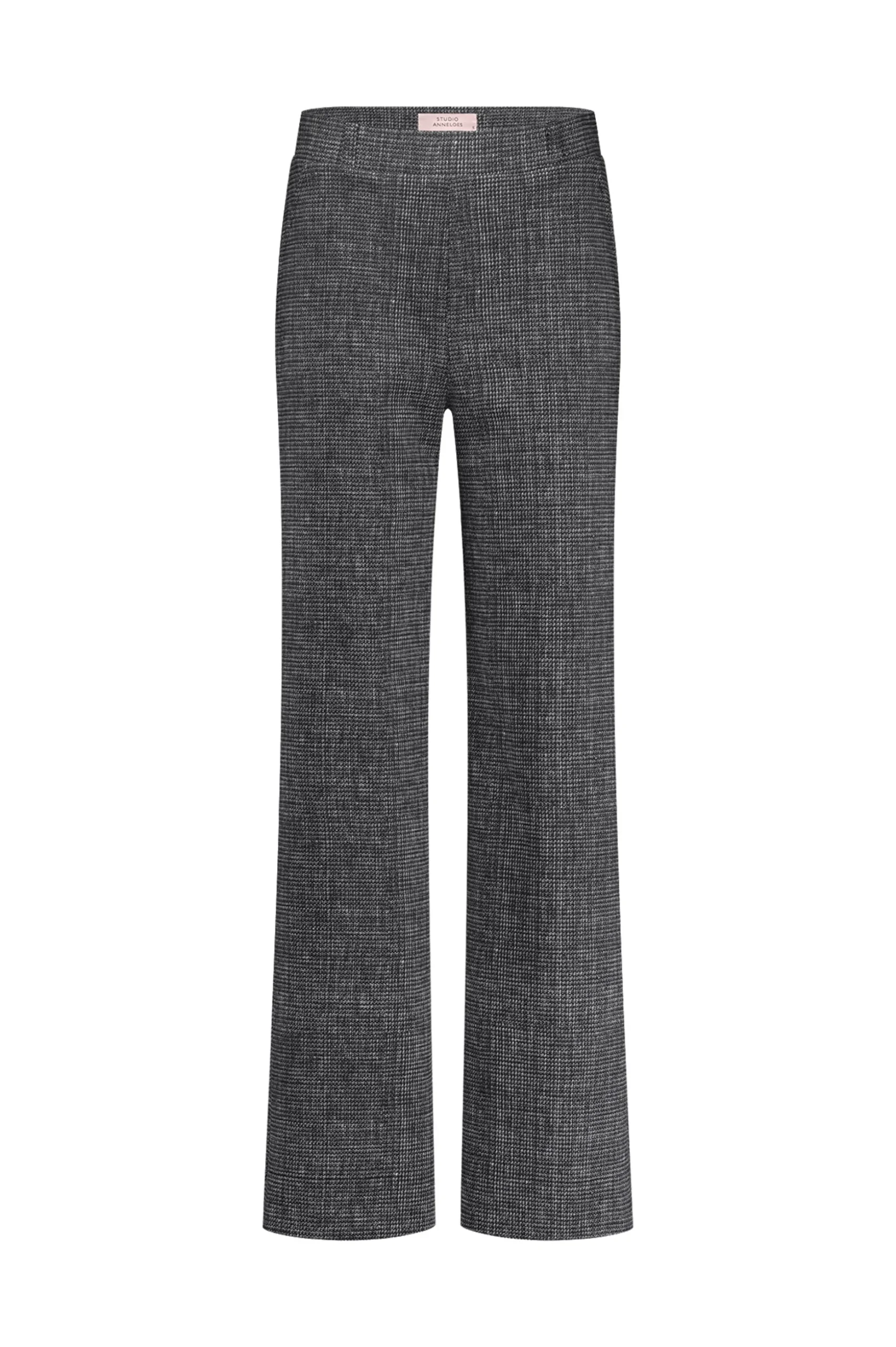 Lexie bnd tweed trousers - black/off white