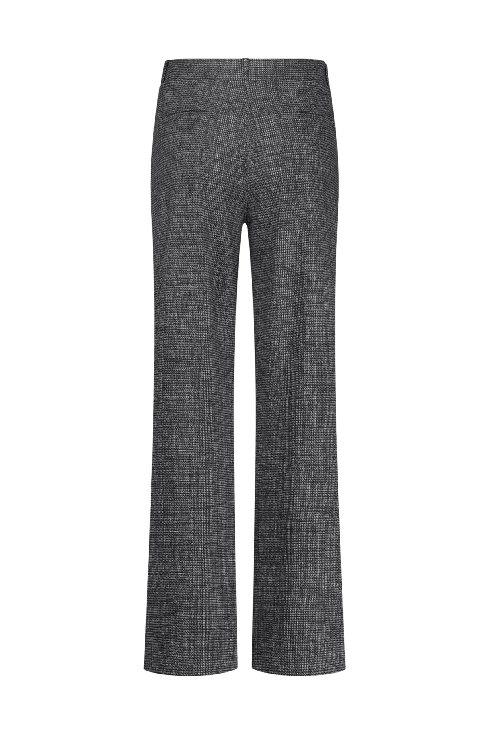 Lexie bnd tweed trousers - black/off white